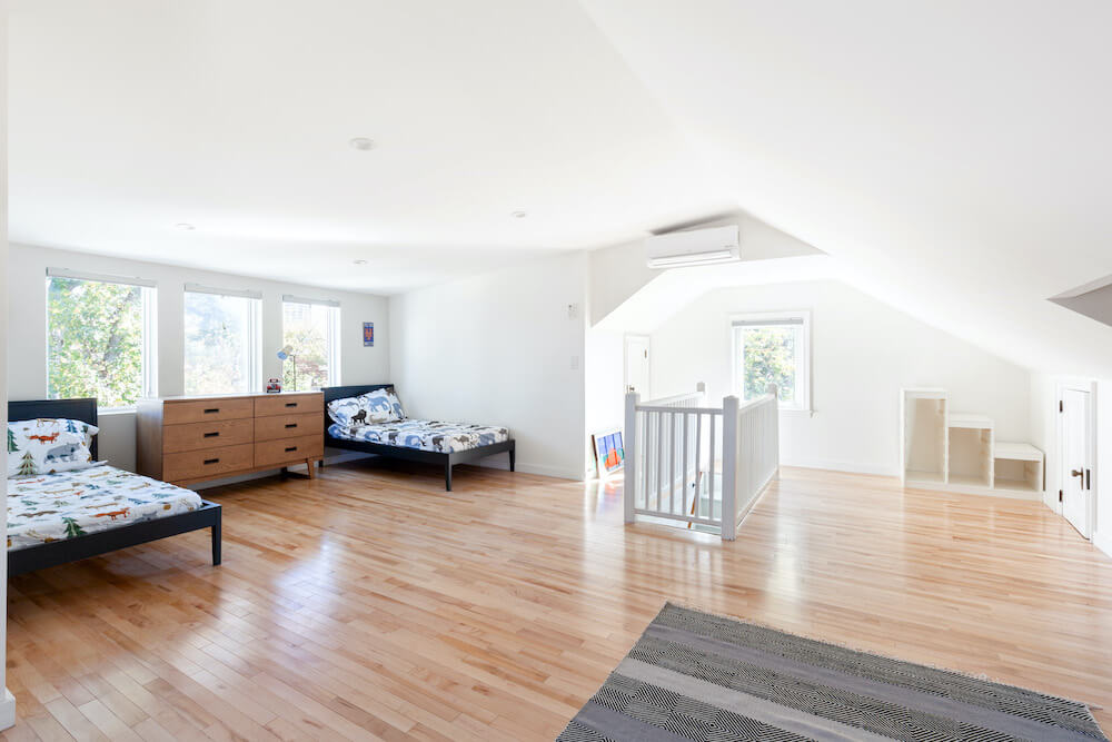 Attic lighting fixture installation